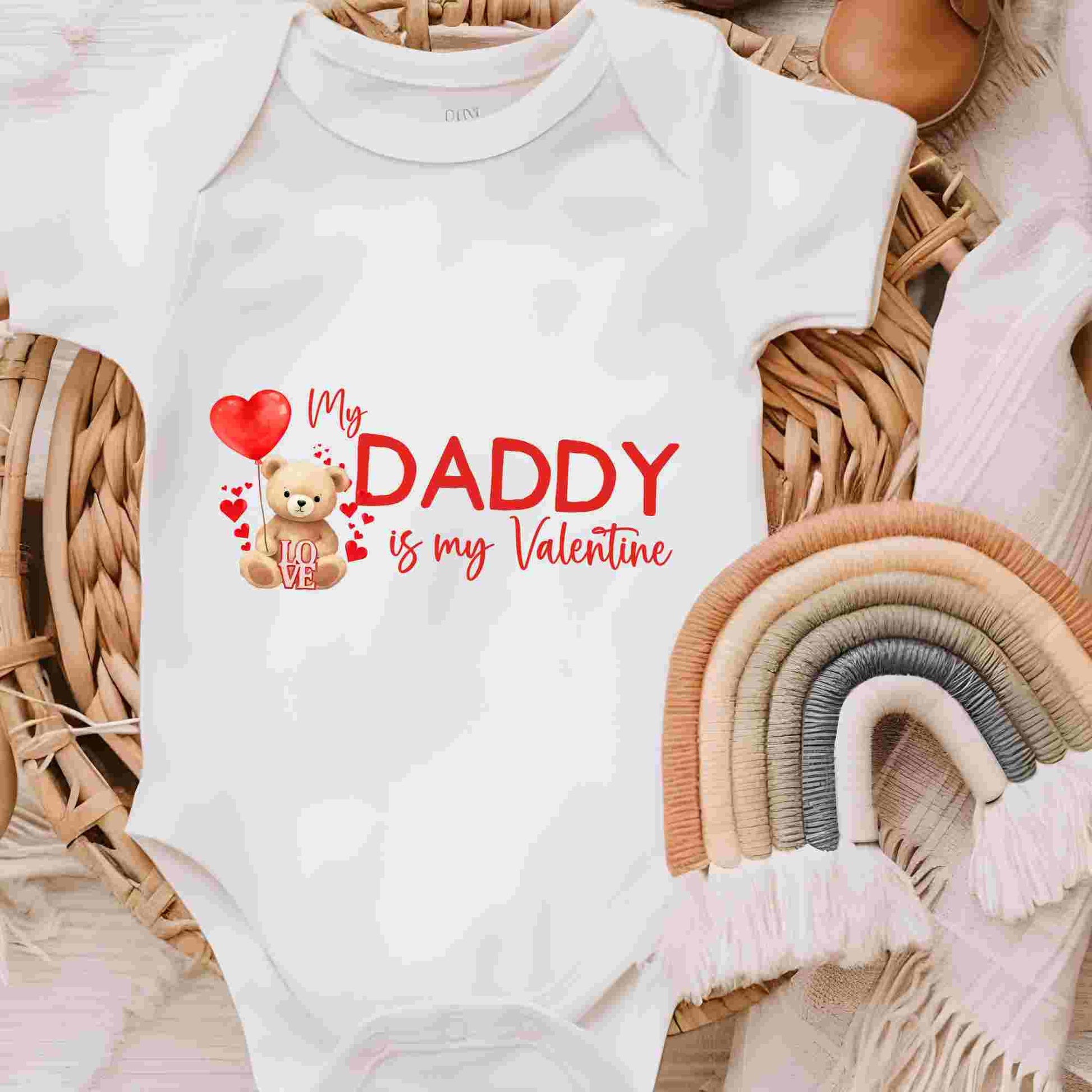 DTF TRANSFER - MY DADDY IS MY VALENTINE - Wow Craft Blanks & Wraps