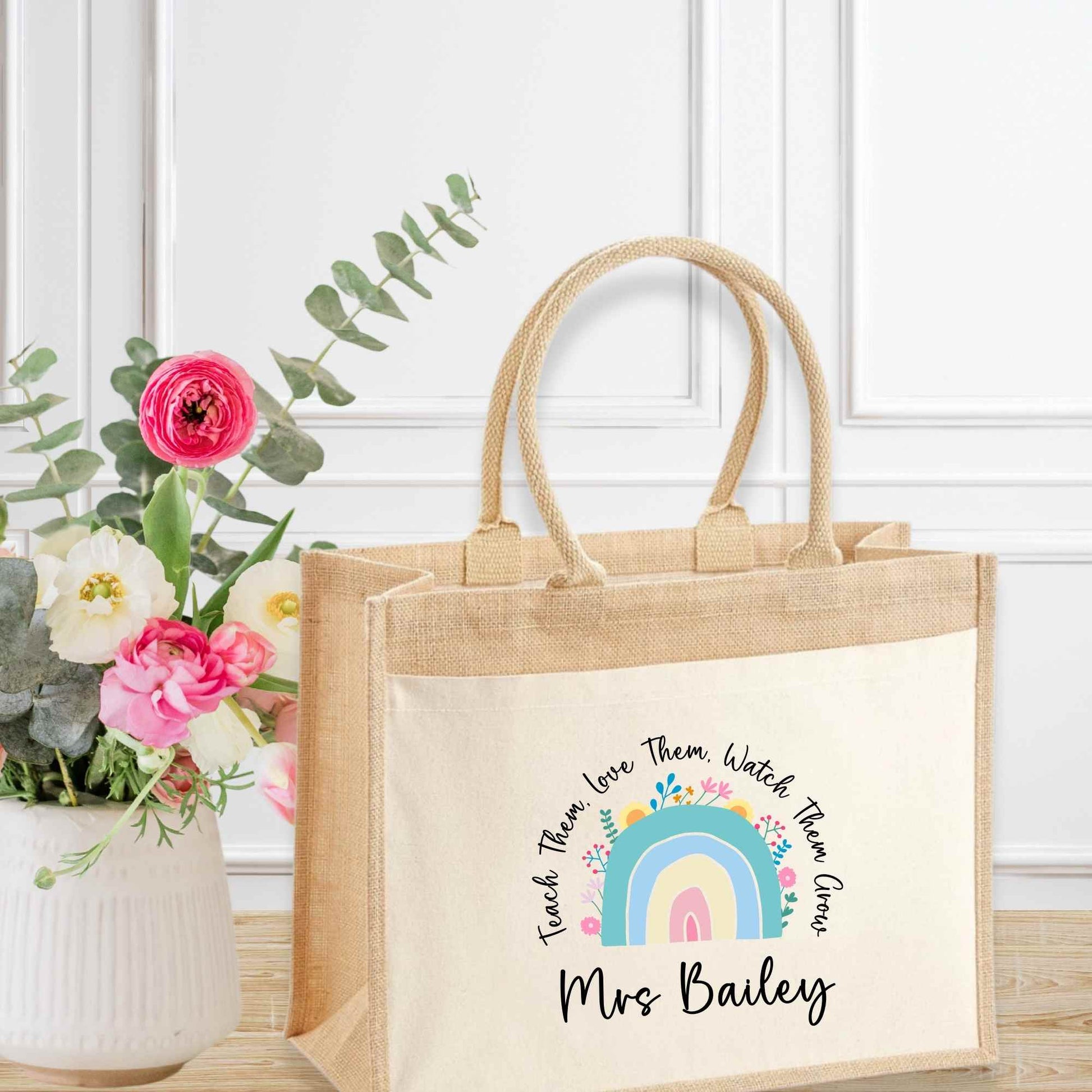 DTF TRANSFER - TEACH THEM LOVE THEM WATCH THEM GROW - Wow Craft Blanks & Wraps