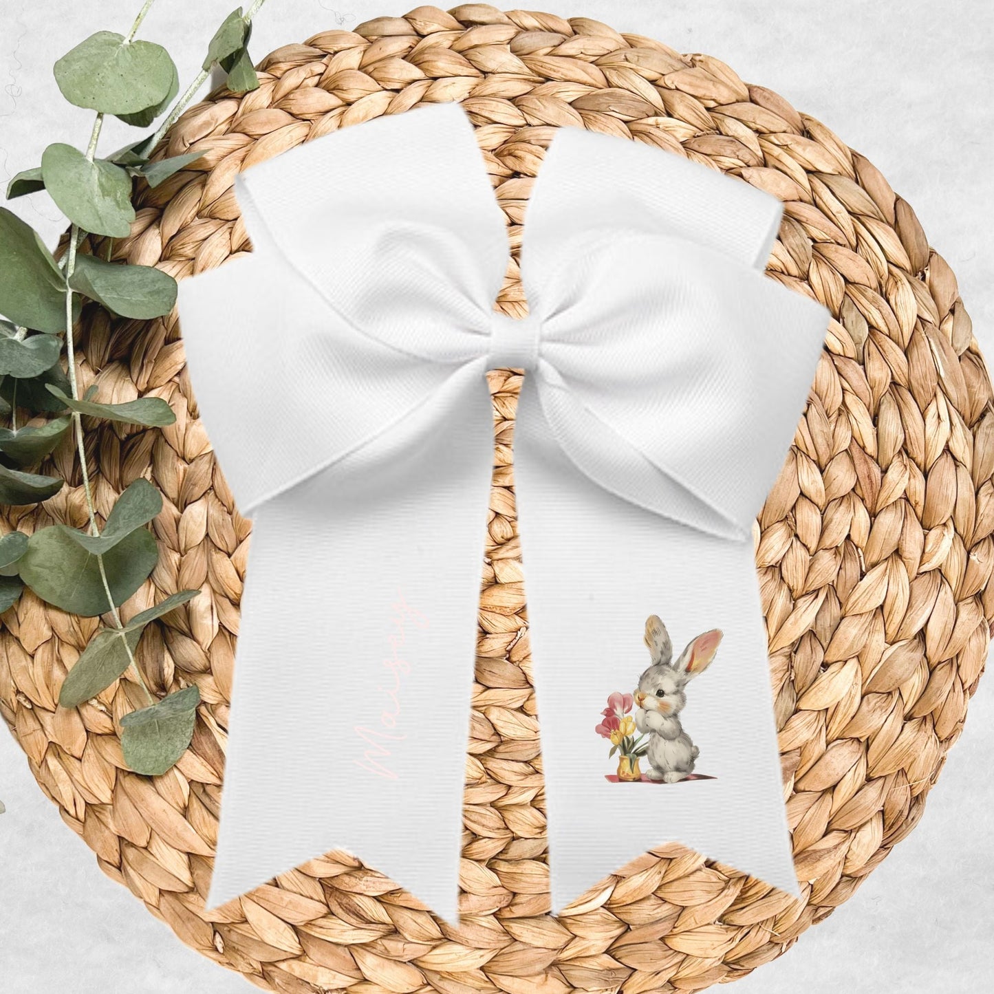 DTF TRANSFER VINTAGE BUNNY FOR HAIR BOWS - Wow Craft Blanks & Wraps