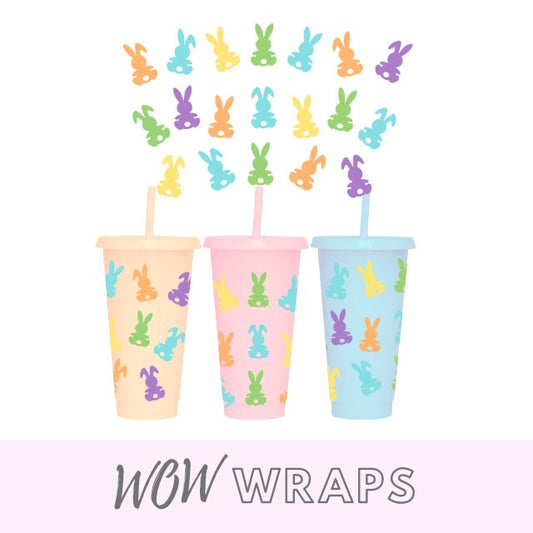 EASTER BUNNY 24oz COLD CUP WRAP - Wow Wraps