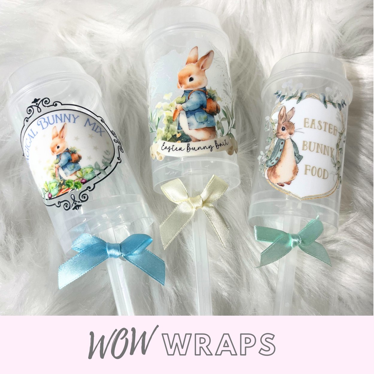 EASTER BUNNY FOOD - BUNNY BAIT -UV-DTF POPPER DECAL - Wow Wraps