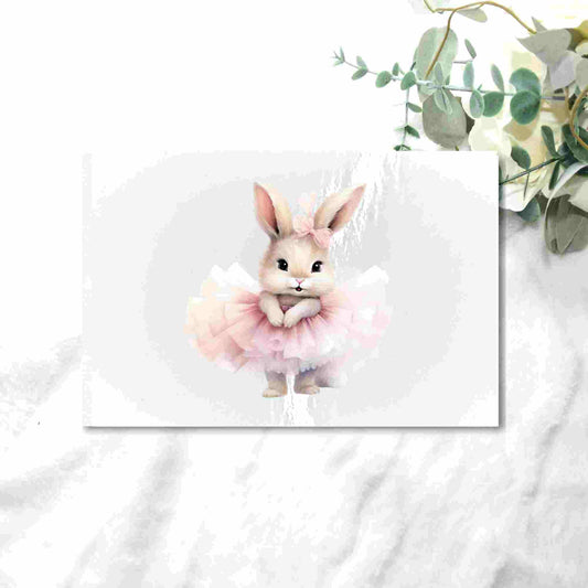 EASTER BUNNY PINK TUTU UV - DTF DECAL - Wow Craft Blanks & Wraps