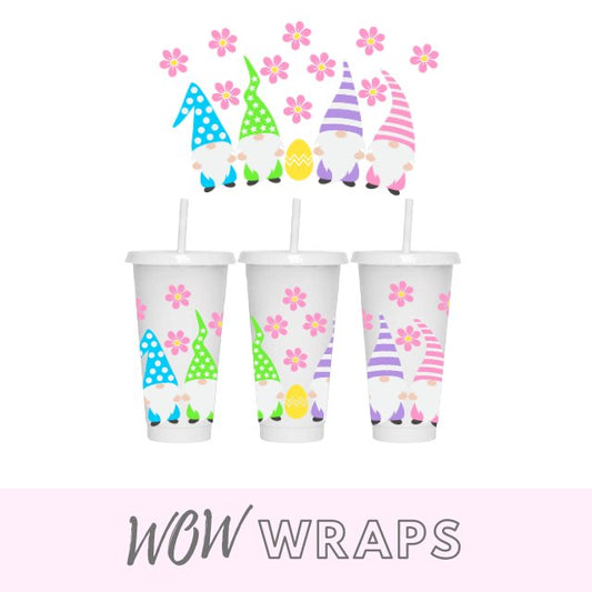 EASTER GONK AND FLOWERS 24oz COLD CUP WRAP - Wow Wraps
