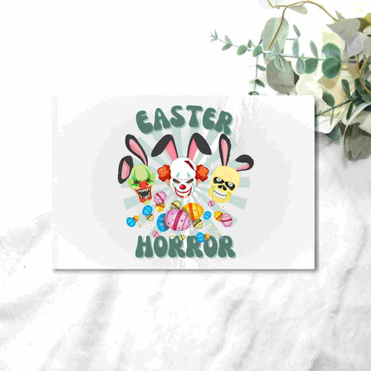 EASTER HORROR UV - DTF DECAL - Wow Craft Blanks & Wraps