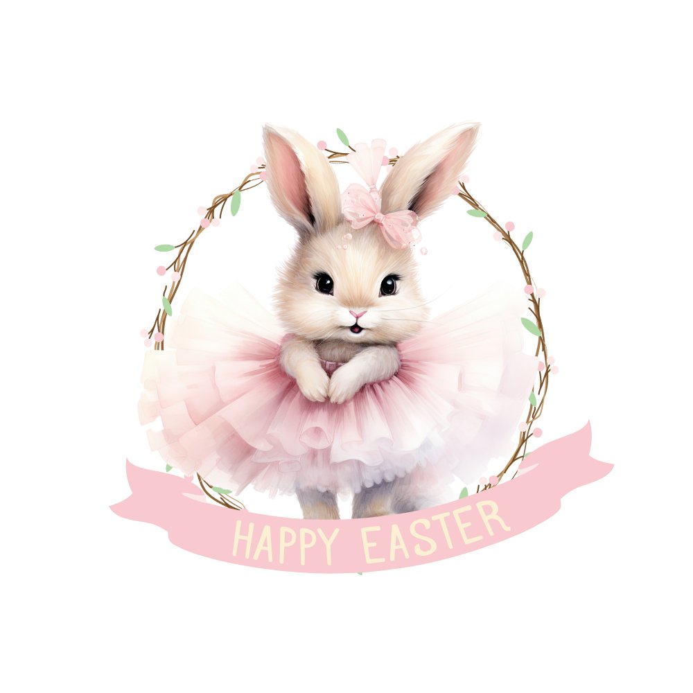 Easter Tutu Bunny Decal - Wow Wraps