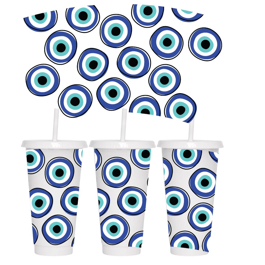 EVIL EYE 24oz COLD CUP WRAP - Wow Wraps