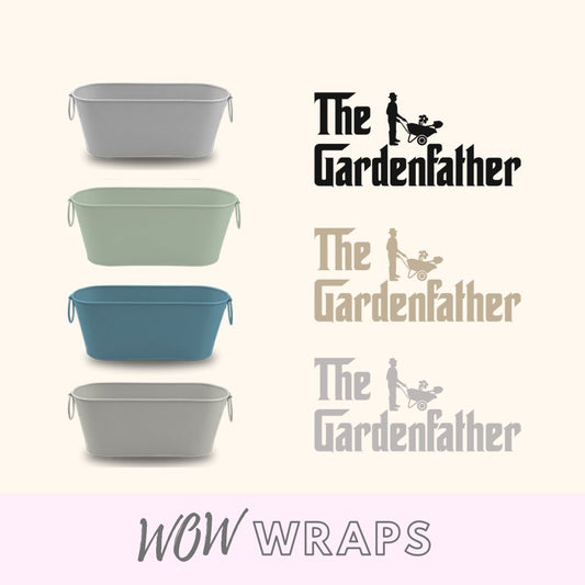 Fathers Day Planter Gardening Decal - The GardenFather - Wow Wraps