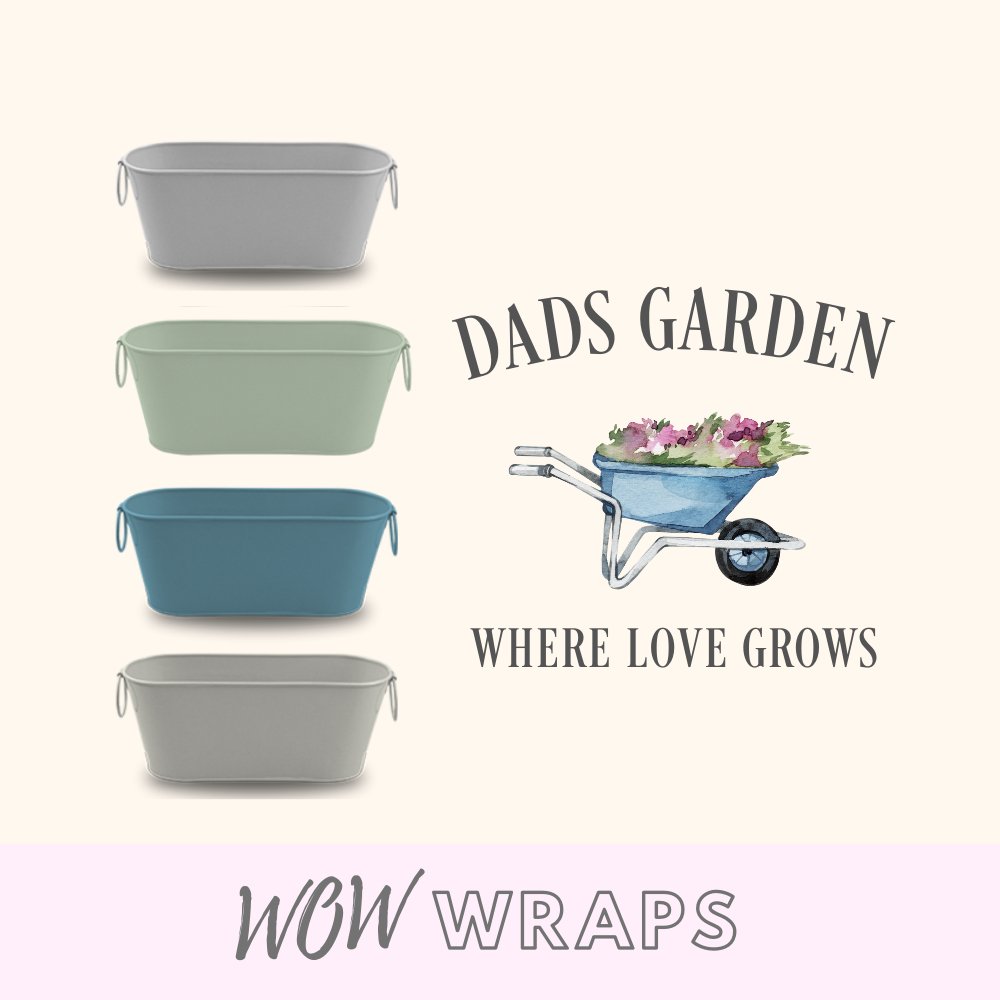 Fathers Day Planter Gardening Decal - Where Love Grows - Wow Wraps
