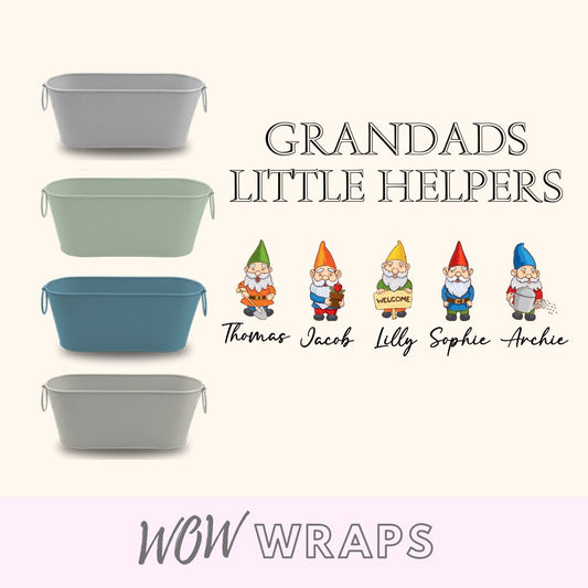 Fathers Day Planter Gardening - Little Helpers - Wow Wraps