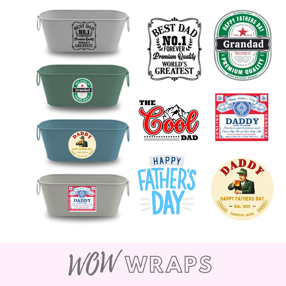 Fathers Day Style UV-DTF Decal - Wow Wraps