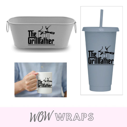 Fathers Day- The GrillFather UV-DTF - Wow Wraps