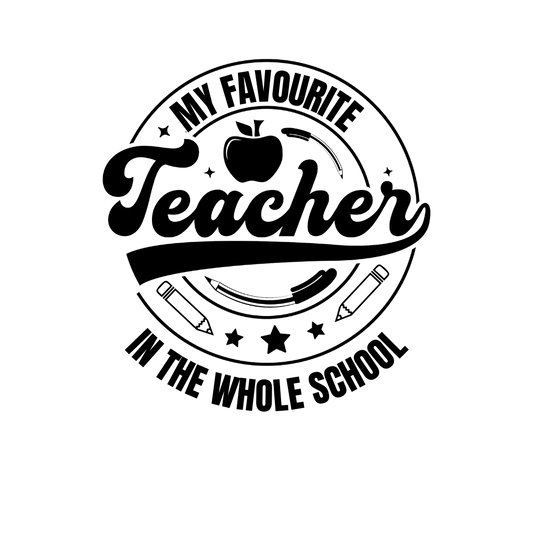 FAVOURITE TEACHER UV-DTF DECAL - Wow Wraps