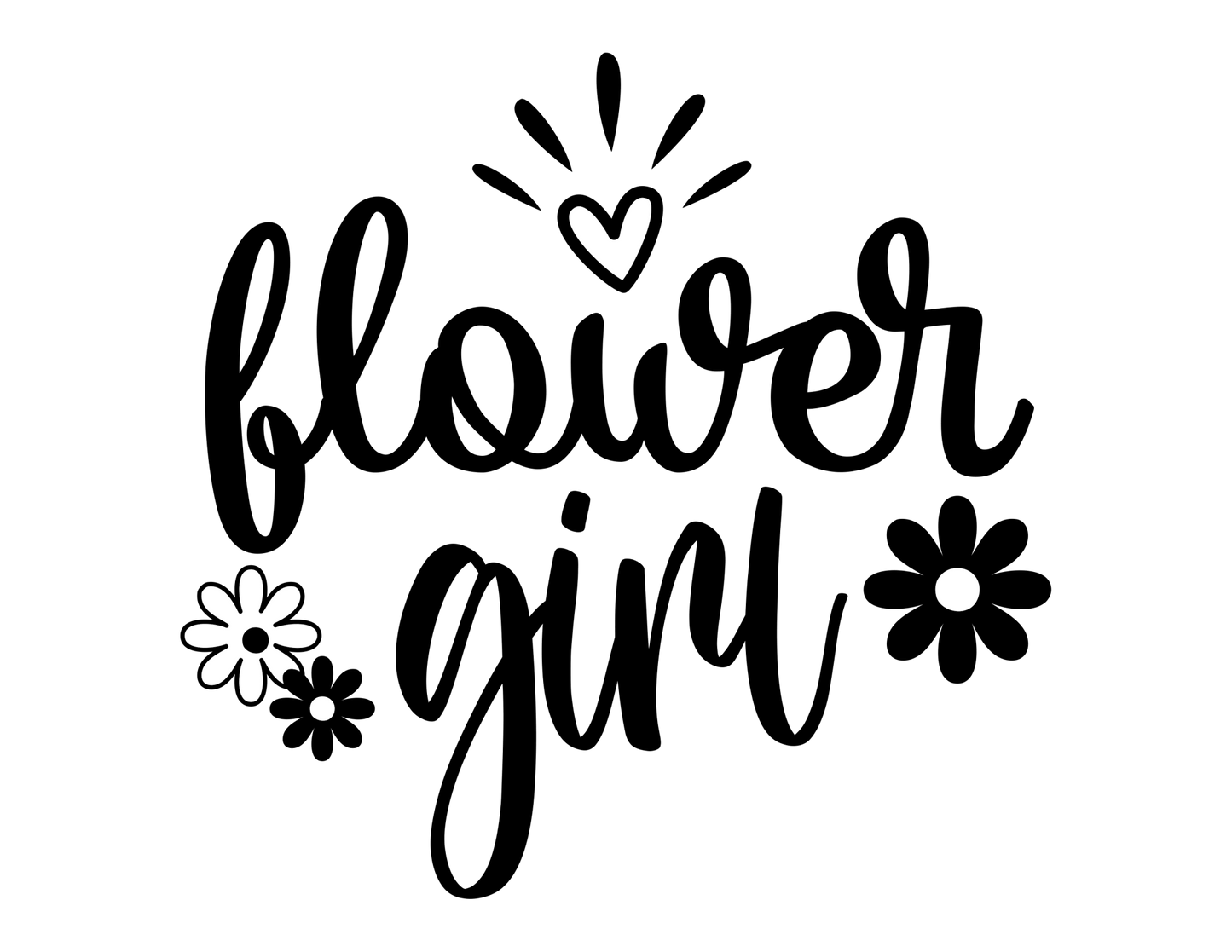 Flower Girl UV-DTF Decal - Wow Wraps