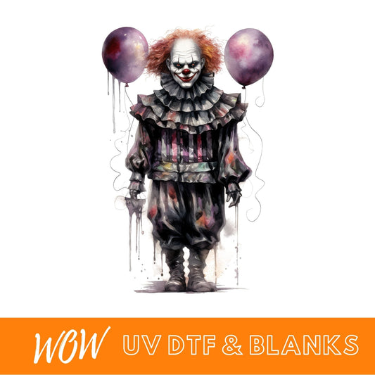 HALLOWEEN CLOWN UV - DTF DECAL - Wow Wraps