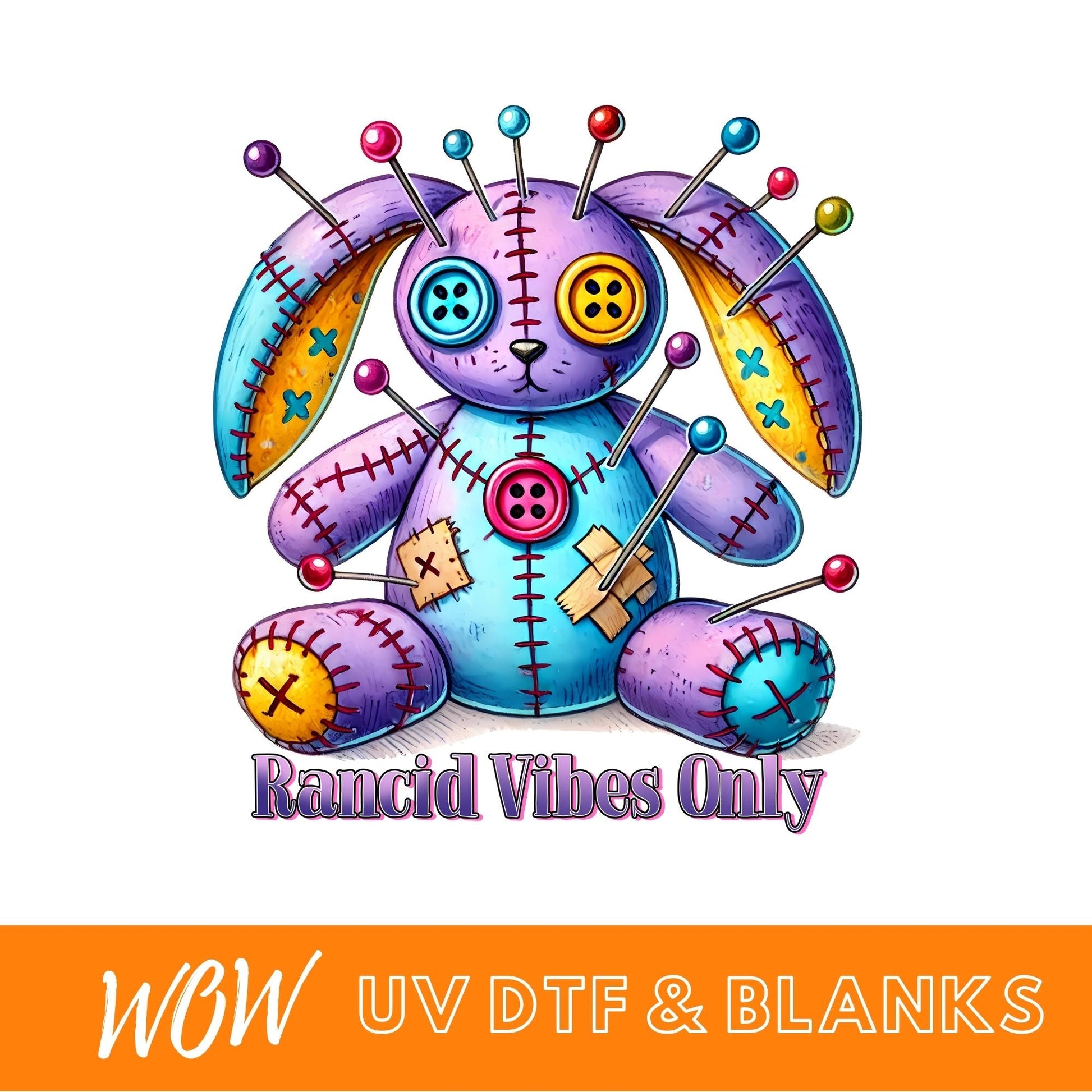 HALLOWEEN HORROR RABBIT TEDDY UV - DTF DECAL - Wow Wraps