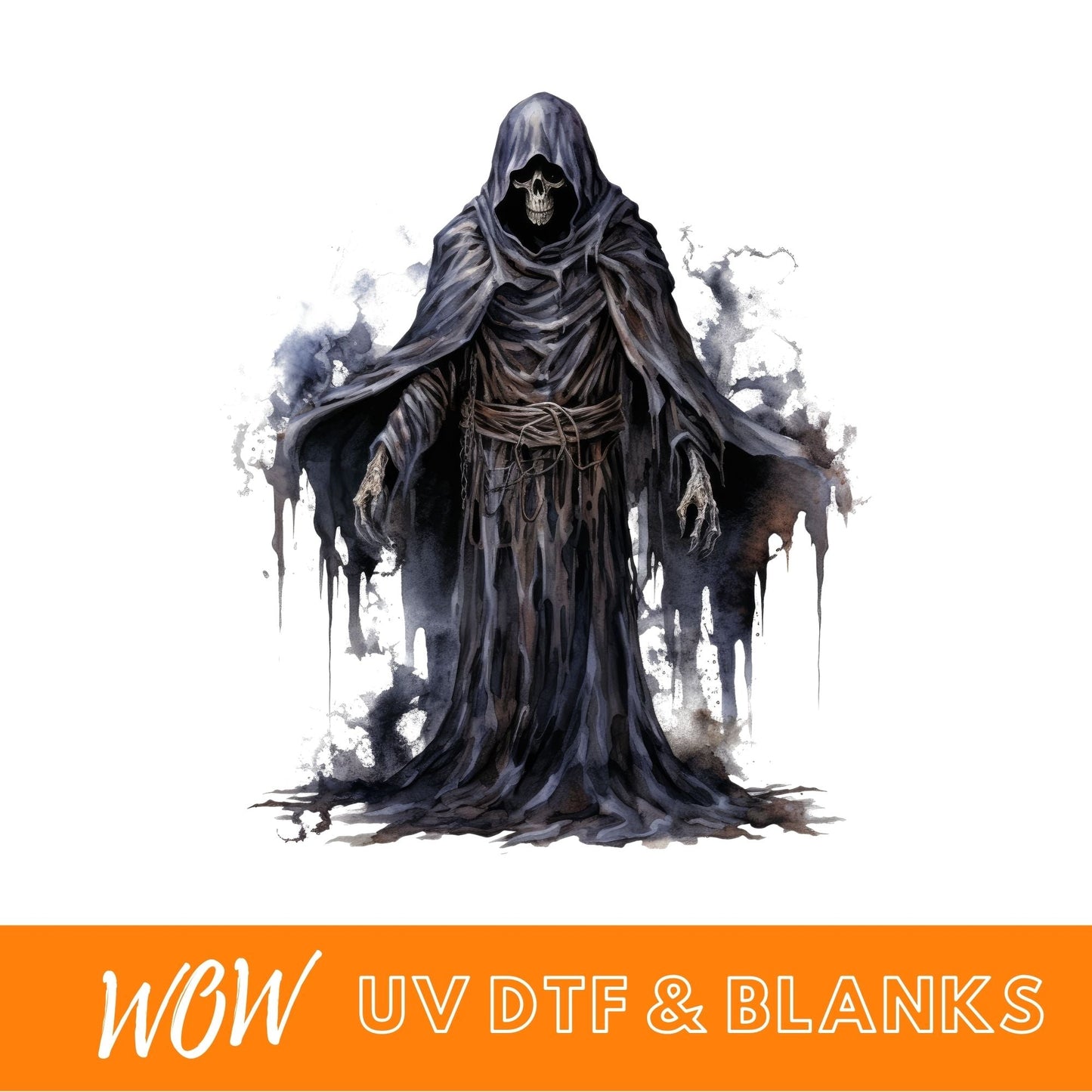 HALLOWEEN HORROR SKELETON UV - DTF DECAL - Wow Wraps