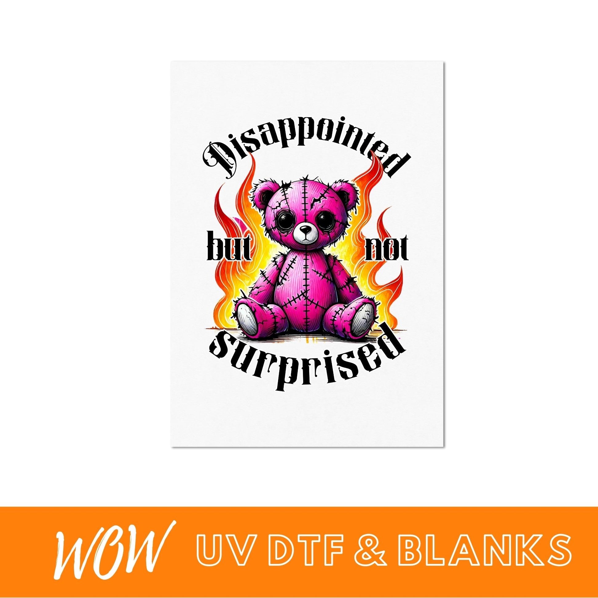 HALLOWEEN HORROR TEDDY UV - DTF DECAL - Wow Wraps