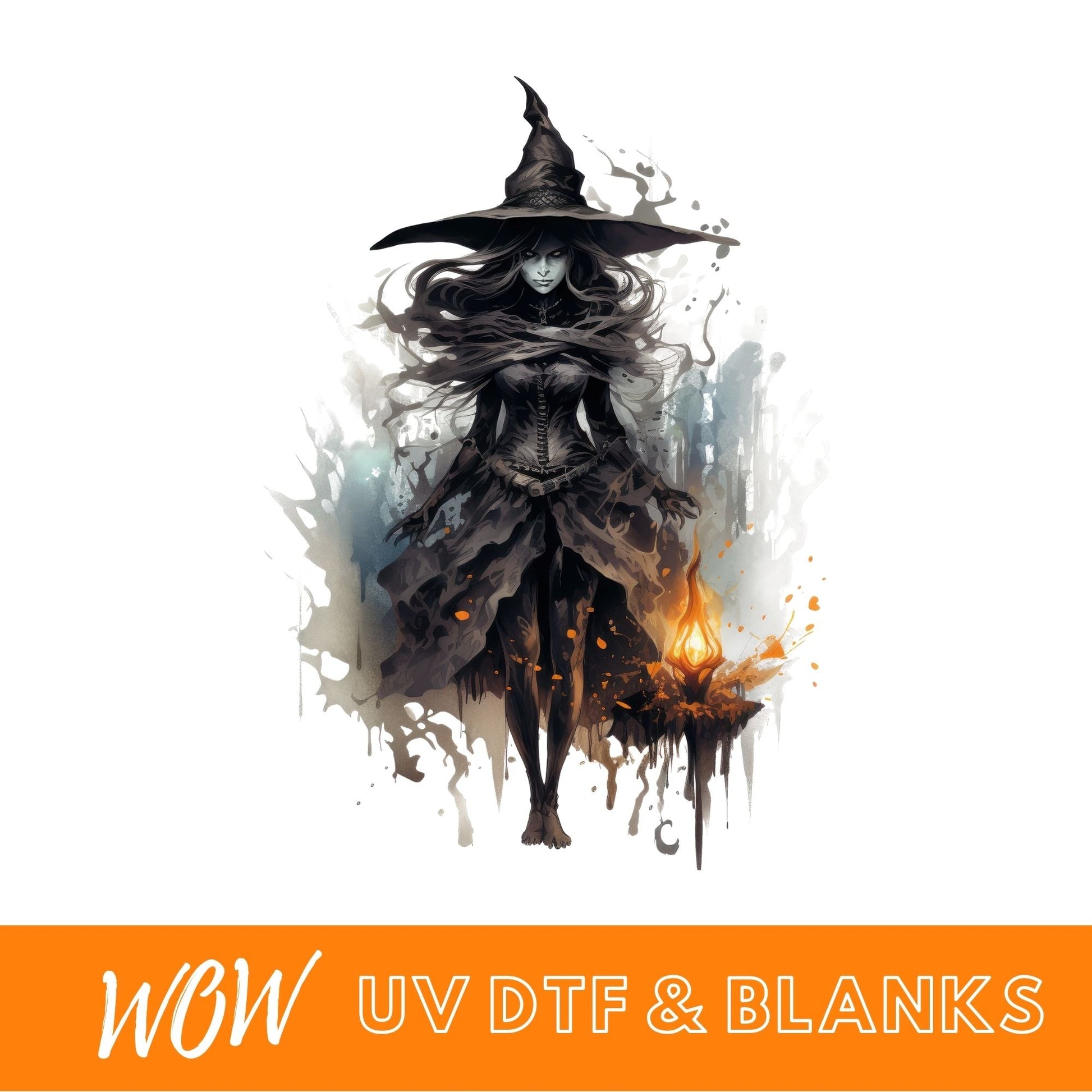 HALLOWEEN WITCH UV - DTF DECAL - Wow Wraps