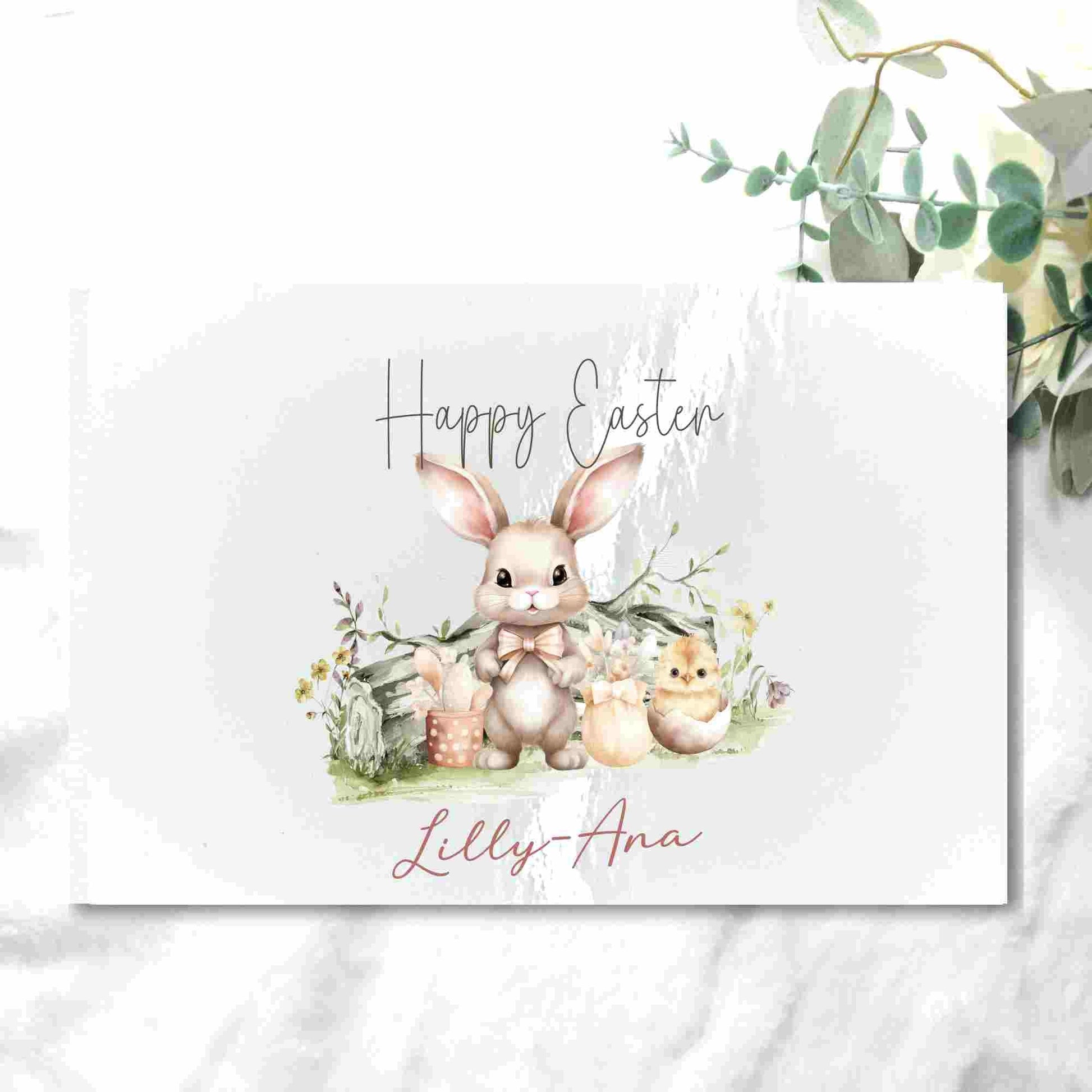 HAPPY EASTER BUNNY AND CHICK UV - DTF DECAL - Wow Craft Blanks & Wraps