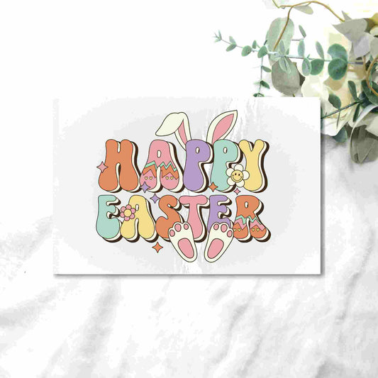 HAPPY EASTER UV - DTF DECAL - Wow Craft Blanks & Wraps