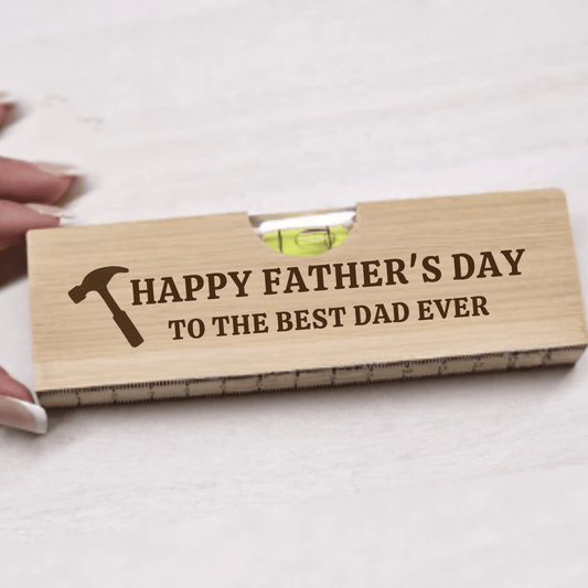 Happy Fathers Day UV - DTF For Wooden Spirit Levels - Wow Craft Blanks & Wraps