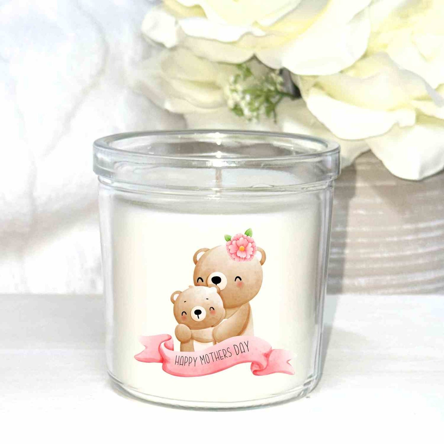 Happy Mothers Day Bears - UV - DTF Sized For The Ikea 40hr Candles - Wow Craft Blanks & Wraps