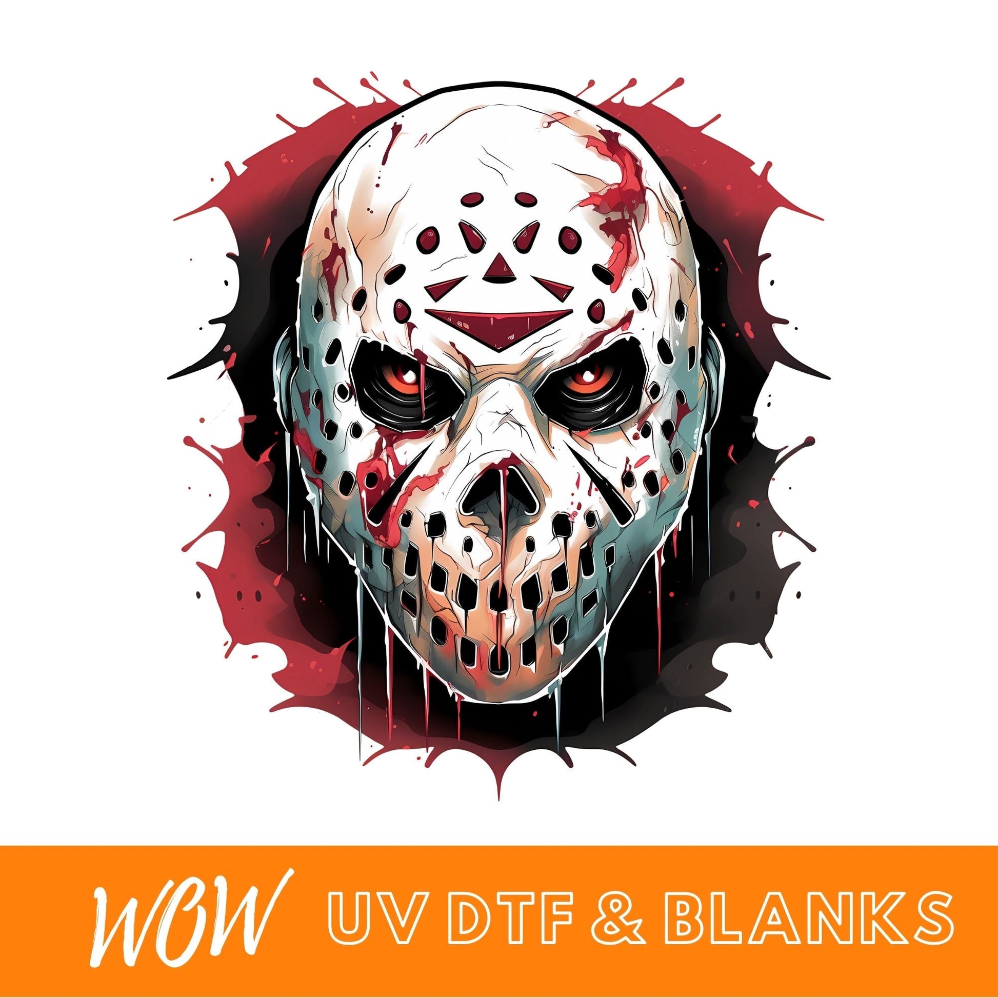 HORROR MASK UV - DTF DECAL - Wow Wraps