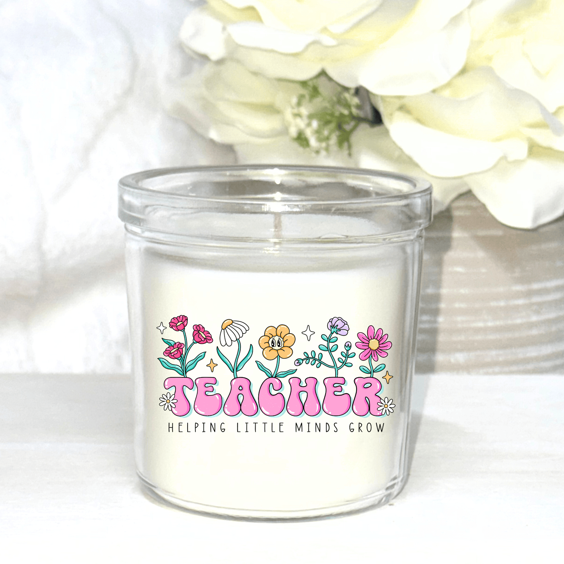 Ikea 40hr Candle - Helping Little Minds Grow - UV - DTF - Wow Craft Blanks & Wraps