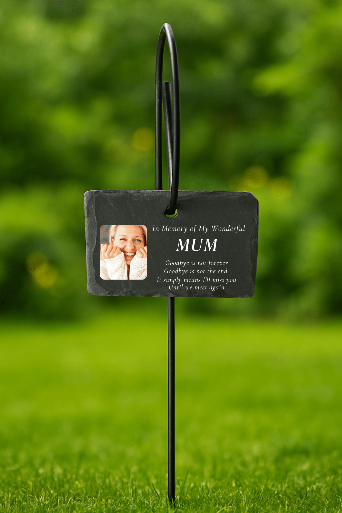 In Loving Memory Photo UV - DTF for Memorial Slate Stake - Wow Craft Blanks & Wraps