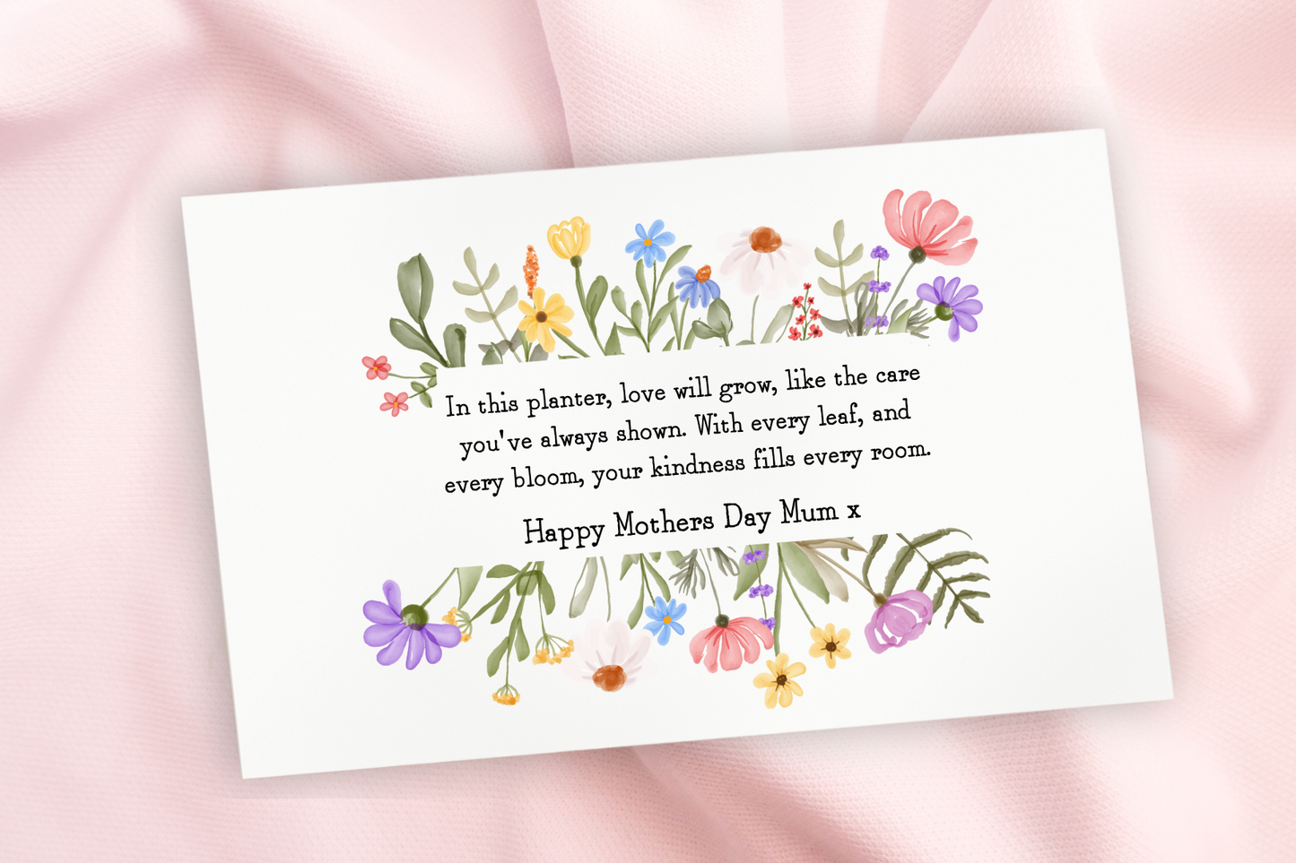 MOTHERS DAY PLANTER POEM - UV-DTF