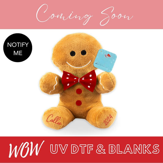 LARGE GINGERBREAD MAN PLUSH TEDDY - Wow Wraps