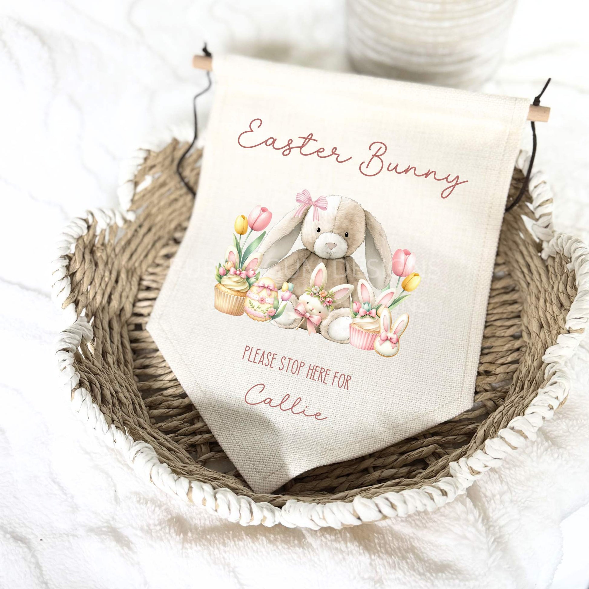 LARGE PENNANT EASTER BUNNY DTF - PLEASE STOP HERE FOR - Wow Craft Blanks & Wraps