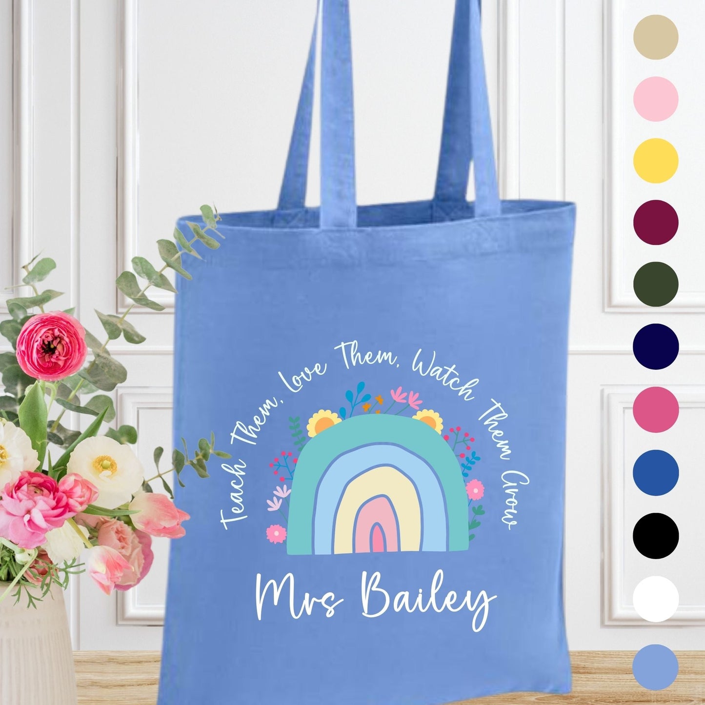 Long Handled Cotton Tote Shopper Bag - Wow Craft Blanks & Wraps