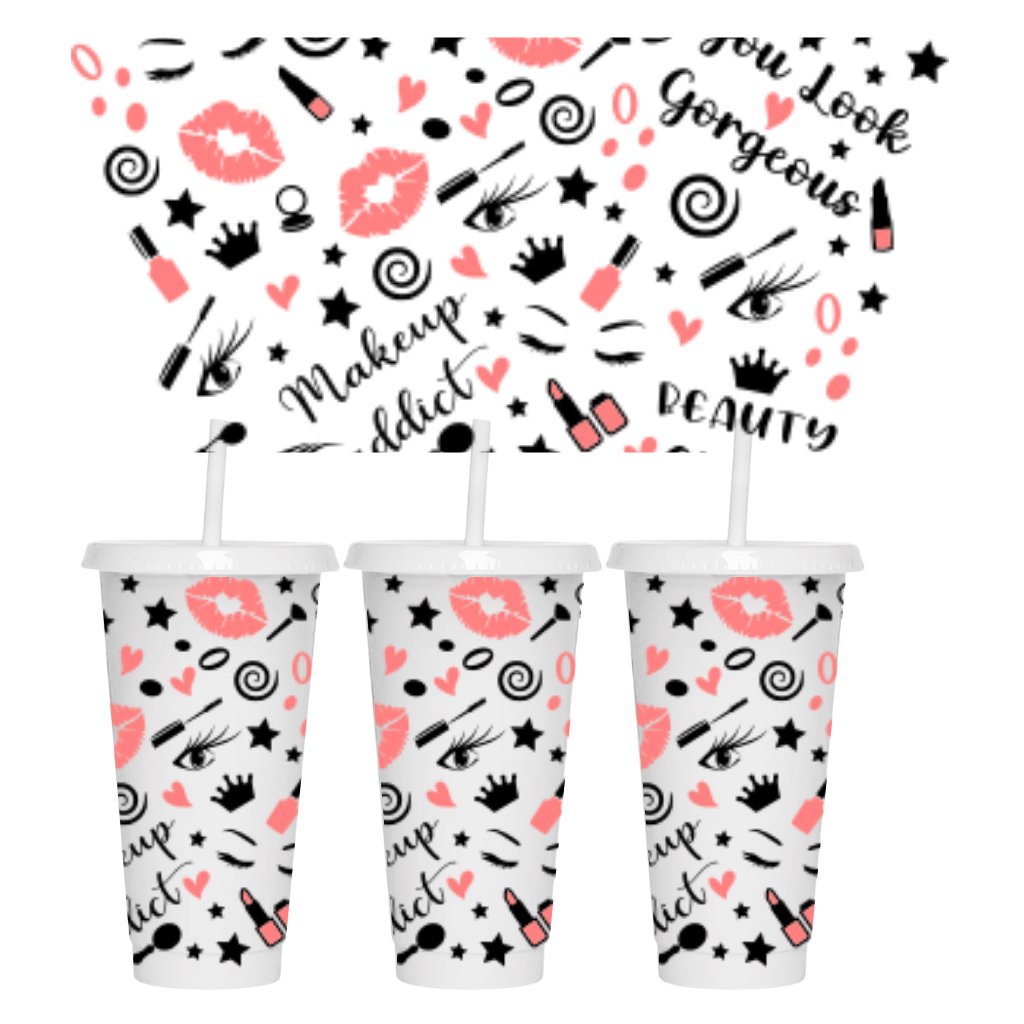 MAKE UP LOVER 24oz COLD CUP WRAP - Wow Wraps