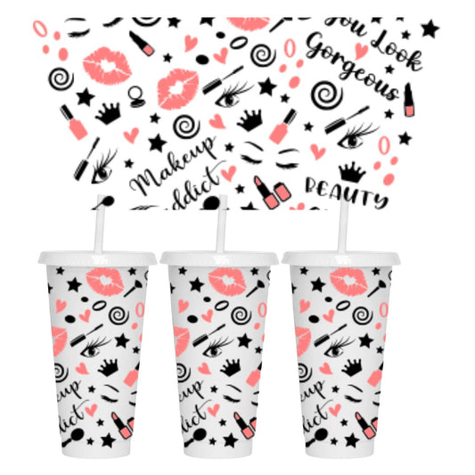 MAKE UP LOVER 24oz COLD CUP WRAP - Wow Wraps