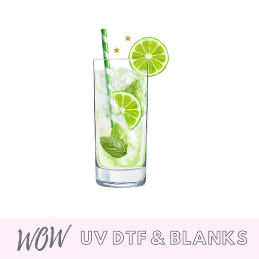 Mojito Cocktail UV-DTF Decal - Wow Wraps