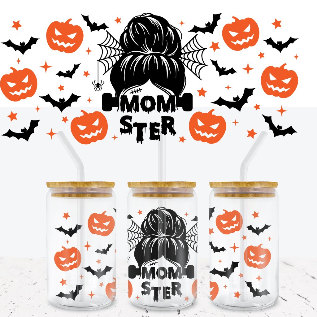 Momster 16oz Glass Can Wrap - Wow Wraps