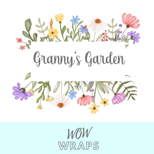 Mums / Mams / Grannys Garden UVDTF (Add Your Own Word) - Wow Wraps