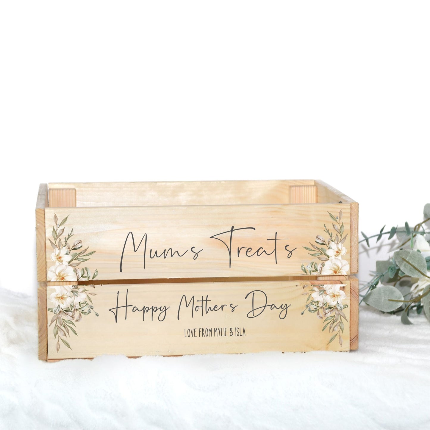 NEUTRAL - HAPPY MOTHER'S DAY/BIRTHDAY UV - DTF DECAL - SIZED FOR IKEA CRATE - Wow Craft Blanks & Wraps