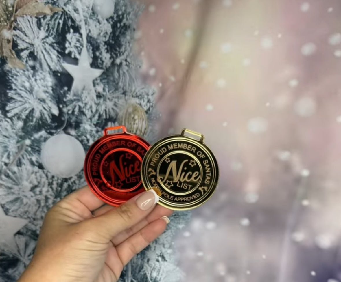 Nice List Medal - Wow Craft Blanks & Wraps