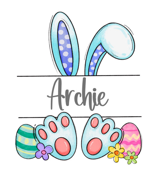 PERSONALISED EASTER BUNNY DECAL - Wow Wraps