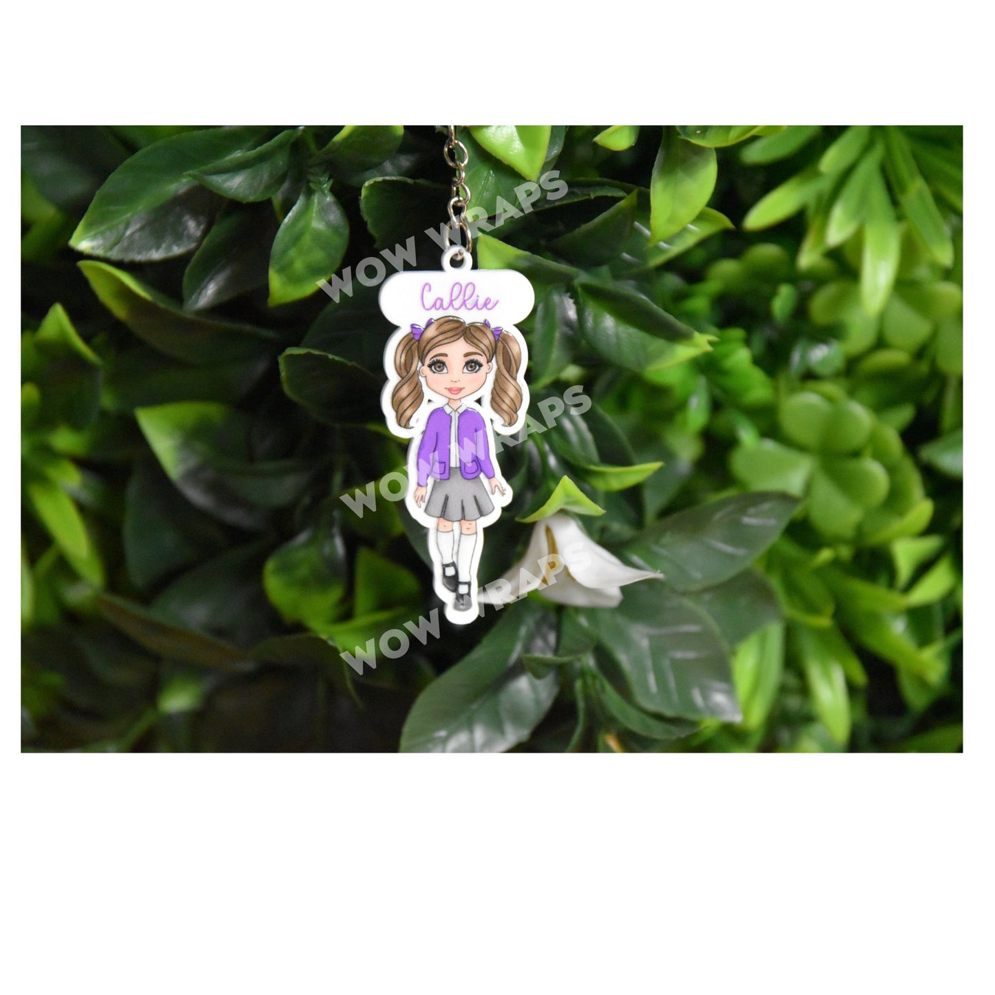 PERSONALISED SCHOOL DOLLY UV - DTF & MATCHING KEYRING - GIRLS - Wow Craft Blanks & Wraps