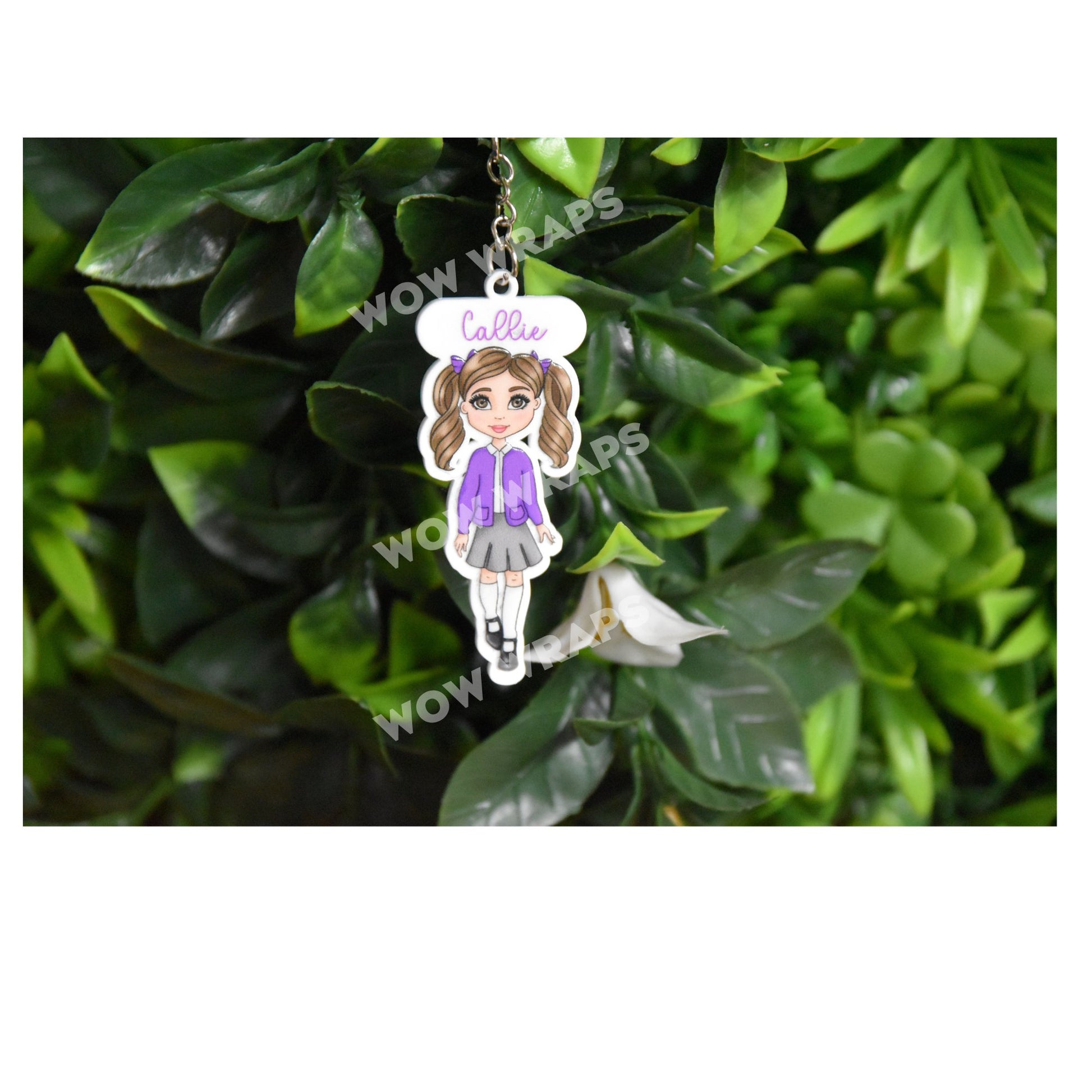 PERSONALISED SCHOOL DOLLY UV - DTF & MATCHING KEYRING - GIRLS - Wow Craft Blanks & Wraps