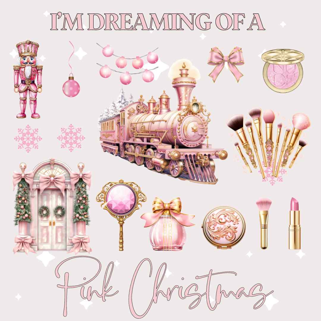 PINK CHRISTMAS - A4 ELEMENT SHEET - Wow Craft Blanks & Wraps