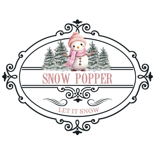 PINK SNOW POPPER UV-DTF DECAL - Wow Wraps