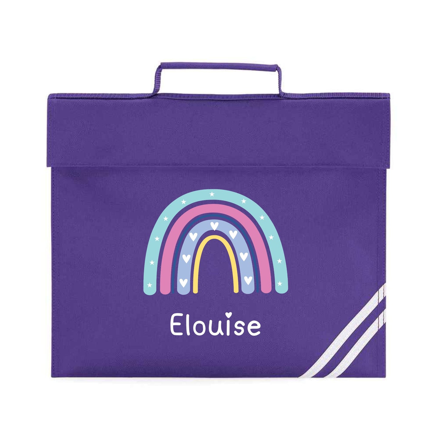 BOOK BAG DTF - RAINBOW HEARTS