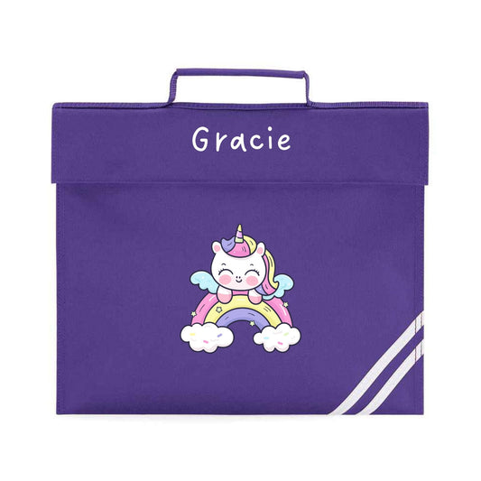 BOOK BAG DTF - RAINBOW UNICORN