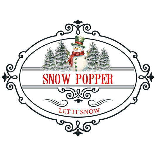 RED SNOW POPPER UV-DTF DECAL - Wow Wraps