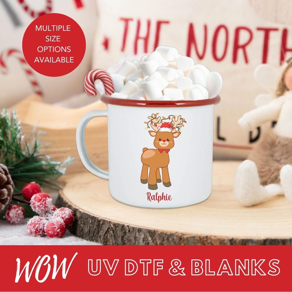 Reindeer UV - DTF Decal - Wow Wraps