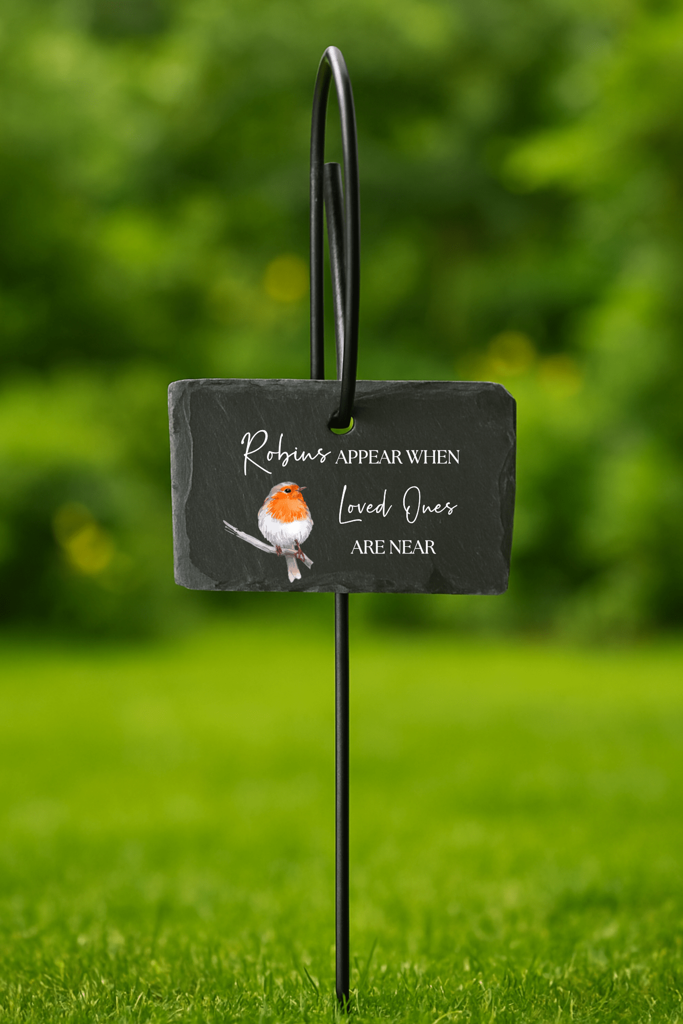 Robins Appear When Loved Ones Are Near UV - DTF for Memorial Slate Stake - Wow Craft Blanks & Wraps